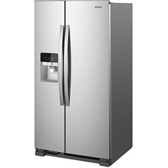 Pallet – 1 Pcs – Refrigerators – WHIRLPOOL – Whirlpool WRS325SDHZ 25 Cu. Ft. Stainless Side-by-Side Refrigerator