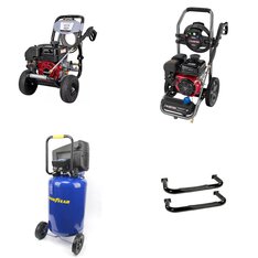 CLEARANCE! 3 Pallets - 28 Pcs - Power Tools, Pressure Washers, Automotive Accessories, Bar Refrigerators & Water Coolers - Customer Returns - Goodyear, Black Max, Primo, Schumacher Electric
