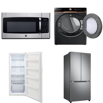 4 Pcs – Microwaves, Freezers – Like New – GE, Frigidaire, Samsung, Samsung Electronics