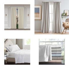 Pallet - 254 Pcs - Curtains & Window Coverings, Rugs & Mats, Sheets, Pillowcases & Bed Skirts, Bath - Mixed Conditions - Unmanifested Home, Window, and Rugs, Eclipse, Fieldcrest, Sun Zero