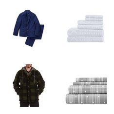 Pallet – 344 Pcs – T-Shirts, Polos, Sweaters & Cardigans, Curtains & Window Coverings, Blankets, Throws & Quilts, Rugs & Mats – Customer Returns – Unmanifested Apparel and Footwear, Sun Zero, Unmanifested Home, Window, and Rugs, Unmanifested Bedding