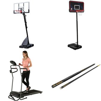Pallet – 15 Pcs – Game Room, Outdoor Sports, Exercise & Fitness – Customer Returns – Classic Sport, Spalding, NBA, Fitness Reality