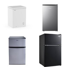 Pallet - 8 Pcs - Freezers, Bar Refrigerators & Water Coolers, Refrigerators - Customer Returns - HISENSE, Galanz, Arctic King, Igloo