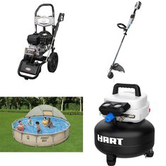 Pallet - 8 Pcs - Pressure Washers, Pools & Water Fun, Hedge Clippers & Chainsaws, Power Tools - Customer Returns - Hyper Tough, Hart, Coleman, Simpson