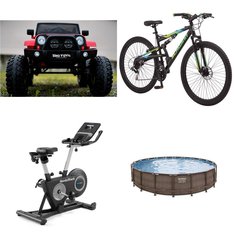2 Pallets – 9 Pcs – Cycling & Bicycles, Vehicles, Exercise & Fitness, Pools & Water Fun – Overstock – Schwinn, Big Toys Green Country