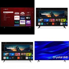 Pallet - 8 Pcs - LED & LCD - Damaged / Missing Parts / Tested NOT WORKING - Onn, VIZIO, TCL, Samsung