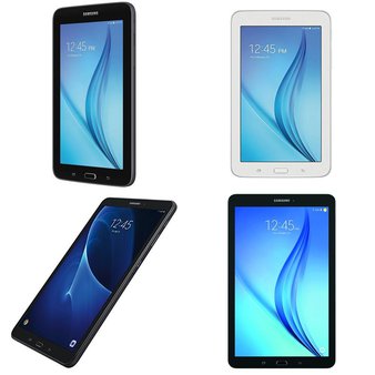 63 Pcs – Samsung Galaxy Tablets – Refurbished (GRADE C) – Models: SM-T113NYKAXAR, SM-T113NDWAXAR, SM-T580NZKAXAR, SM-T560NZKUXAR