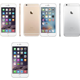 5 Pcs – Apple iPhone 6 Plus – Refurbished (GRADE A – Unlocked) – Models: 3A065LL/A, MGA92LL/A, MGCT2LL/A