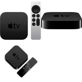 6 Pcs – Apple TV – Refurbished (GRADE D) – Models: MHY93LL/A, MQD22LL/A, MD199LL/A