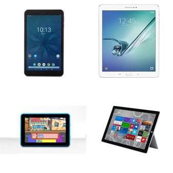 34 Pcs – Tablets -Refurbished (GRADE A, GRADE B) – Onn, Samsung, EPIK, Microsoft