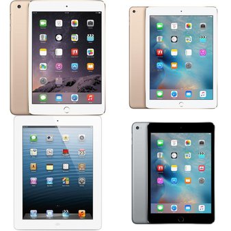10 Pcs – Apple iPads – Refurbished (GRADE C) – Models: 3A136LL/A, MD911LL/A, MK9G2LL/A, MD785LL/A – Tablets