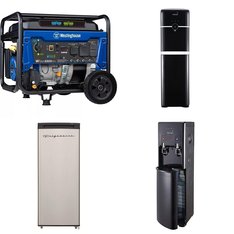 Pallet - 6 Pcs - Bar Refrigerators & Water Coolers, Refrigerators, Freezers, Generators - Customer Returns - Igloo, Primo, Frigidaire, Primo Water