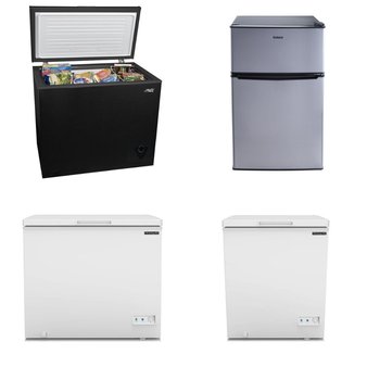 Pallet – 5 Pcs – Freezers, Refrigerators, Bar Refrigerators & Water Coolers – Customer Returns – Frigidaire, Arctic King, Galanz