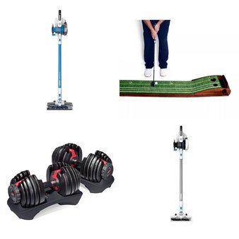 Pallet – 13 Pcs – Vacuums, Exercise & Fitness, Golf – Customer Returns – Hart, Bissell, Bowflex, Hoover