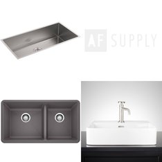 Pallet - 13 Pcs - Hardware, Kitchen & Bath Fixtures, Decor - Customer Returns - Kohler, ELKAY, Signature Hardware, Blanco