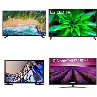 11 Pcs – LED/LCD TVs – Refurbished (GRADE A) – Samsung, LG, HISENSE, TCL