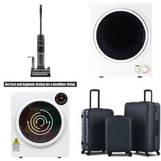 Pallet – 16 Pcs – Luggage, Unsorted, Vacuums, Laundry – Customer Returns – Travelhouse, Tripcomp, INSE, Ktaxon