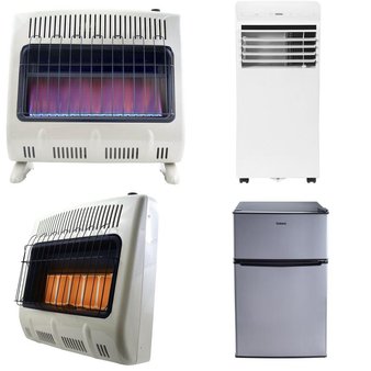 Pallet – 9 Pcs – Heaters, Air Conditioners, Bar Refrigerators & Water Coolers, Refrigerators – Overstock – Mr. Heater Corporation
