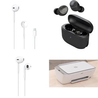 Pallet – 427 Pcs – In Ear Headphones, Inkjet, Networking, All-In-One – Customer Returns – Apple, Packed Party, JLab, Skullcandy
