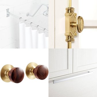 Pallet – 56 Pcs – Hardware, Kitchen & Bath Fixtures, Bath, Lighting & Light Fixtures – Open Box Like New – Signature Hardware, Miseno