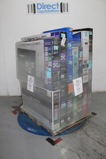 Pallet – 15 Pcs – TVs – Open Box (Tested Working) – HITACHI, Onn, TCL, JVC
