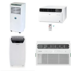 3 Pallets - 25 Pcs - Air Conditioners - Mixed Conditions - Honeywell, JHS, LG, Frigidaire