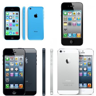 9 Pcs – Apple iPhone (Mixed Models)- BRAND NEW, GRADE A – Unlocked – Models: MD650LL/A, MGFJ2LL/A, MD240LL/A, MD294LL/A