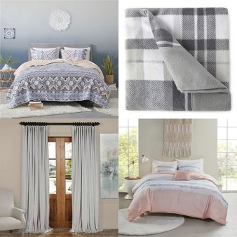 Pallet – 47 Pcs – Sheets, Covers and Toppers – Mixed Conditions – Private Label Home Goods, Madison Park, Sunbeam, Home Essence