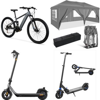 Pallet – 9 Pcs – Powered, Unsorted, Trampolines, Cycling & Bicycles – Customer Returns – YORIN, EVERCROSS, Hyper Bicycles, NIU