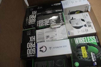 1 Parcel Box – 22 Pcs – Audio Headsets – OPEN BOX UNTESTED RETURNS – Walmart