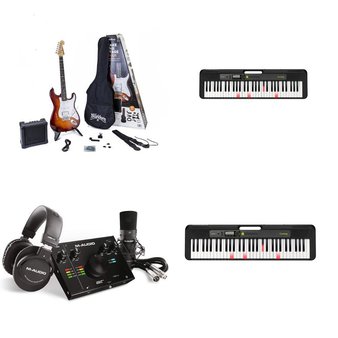 Pallet – 28 Pcs – Powered – Customer Returns – Akai Professional, M-AUDIO, Casio, Audio-Technica