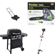 Pallet – 23 Pcs – Other, Trimmers & Edgers, Grills & Outdoor Cooking, Mowers – Customer Returns – Ozark Trail, Hyper Tough, Hart, Applica