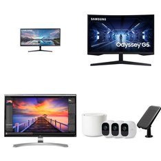 Pallet - 46 Pcs - Monitors, Powered, Microsoft, Audio Headsets - Damaged / Missing Parts / Tested NOT WORKING - Samsung, Jetson, Hover-1, LG