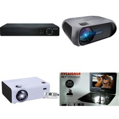 Pallet - 177 Pcs - Other, Projector, DVD & Blu-ray Players, In Ear Headphones - Customer Returns - SYLVANIA, RCA, iTime, PDP