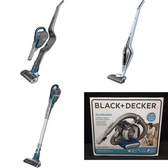 Pallet – 36 Pcs – Home Vacuum Cleaners – Customer Returns – BLACK & DECKER