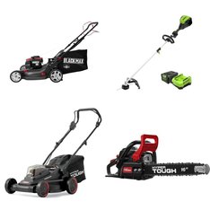 Pallet - 11 Pcs - Trimmers & Edgers, Mowers, Unsorted, Hedge Clippers & Chainsaws - Customer Returns - Hyper Tough, GreenWorks Tools, Black Max