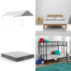 CLEARANCE! Pallet - 22 Pcs - Bedroom, Mattresses, Lighting & Light Fixtures, Covers, Mattress Pads & Toppers - Overstock - Mainstays, Champion Electronics, Nap Queen
