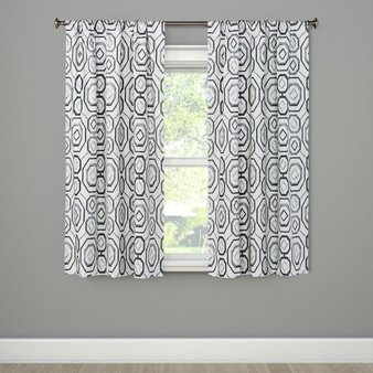 37 Pcs – Eclipse Timmons Curtain Panels Black 42″x108″ – New – Retail Ready