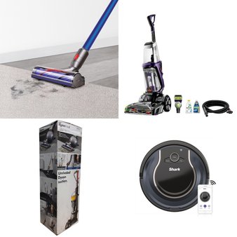 Pallet – 16 Pcs – Vacuums – Damaged / Missing Parts / Tested NOT WORKING – Dyson, Hoover, Tineco, Bissell