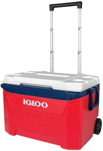 8 Pcs – Igloo Rolling Ice Chest Cooler Texas Edition, 60 Quart – New – Retail Ready