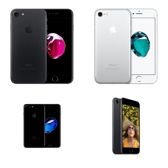 8 Pcs – Apple iPhone 7 – Refurbished (GRADE B – Unlocked) – Models: MN8G2LL/A, MN8Q2LL/A, MNAC2LL/A, MN8G2LL/A – TF