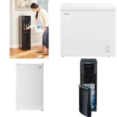 6 Pallets - 39 Pcs - Bar Refrigerators & Water Coolers, Freezers, Refrigerators - Customer Returns - HISENSE, Primo Water, Primo, Galanz