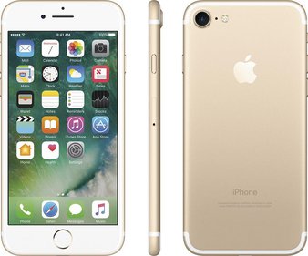 8 Pcs – Apple iPhone 7 128GB Gold LTE Cellular AT&T MN8N2LL/A – Refurbished (GRADE B – Unlocked – Original Box) – Smartphones