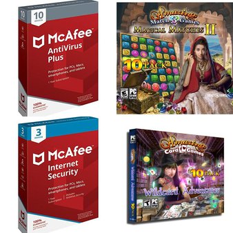 13 Pcs – Computer Software, Games – New – McAfee, Legacy Interactive, Legacy, Blizzard