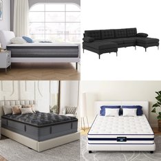 CLEARANCE! Pallet - 12 Pcs - Mattresses, Bedroom, Accessories, Living Room - Overstock - Nefoso, ULIESC, GIKPAL, Filtrete