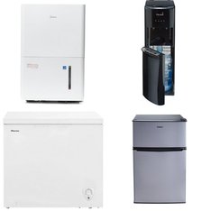 Pallet - 7 Pcs - Bar Refrigerators & Water Coolers, Freezers, Humidifiers / De-Humidifiers - Customer Returns - HISENSE, Galanz, Primo, Midea