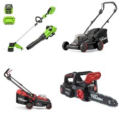 Pallet - 11 Pcs - Trimmers & Edgers, Mowers, Hedge Clippers & Chainsaws - Customer Returns - Hyper Tough, GreenWorks