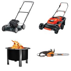 Pallet – 7 Pcs – Mowers, Trimmers & Edgers, Hedge Clippers & Chainsaws, Fireplaces – Customer Returns – Positec Technology, Mm, Remington, Worx