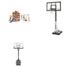 Pallet - 3 Pcs - Outdoor Sports, Outdoor Play - Customer Returns - Sportspower, NBA, Spalding