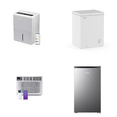 Pallet - 9 Pcs - Refrigerators, Freezers, Air Conditioners, Bar Refrigerators & Water Coolers - Customer Returns - HISENSE, Galanz, WhizMax, Arctic King